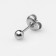 Disposable gun for piercing, earring in the “minimum” kit, 4 mm, silver color