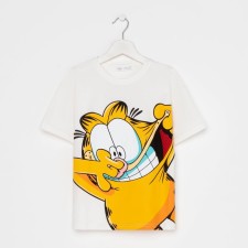 T-shirt Children's Garfield, white color, height 158-164 cm (13-14 years old)