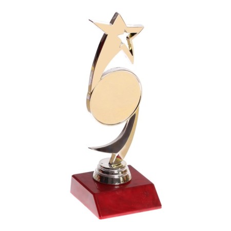 Star Cup, award figure, plastic stand red, 18 x 6 x 6 cm.-3