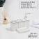 A set of accessories for the bathroom "Curls", 4 items (soap dish, soap dispenser, 2 glasses), white color