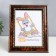 Photo frame plastic 13x18 cm dark nut (782)