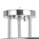 August chandelier 6X27 40W chrome 58x58x25 cm Bayerlux