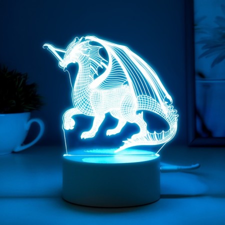 Speaker Lamp "Dragon" LED 7 USB/from white batteries 13x9.5x15.5cm Risalux-8