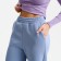 Women's pants, the color is gray-blue, size 44