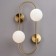 Wall lamp (sconces) Inversion, 2xg9, brass color