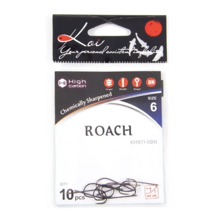 The hook KOI Roach, size 6 int, color BN, 10 pcs.-3