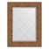 Mirror with engraving in the baguette frame, copper chain mail 88 mm, 57x74 cm