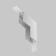 Interior Connector for the Technical TRA034icl-41W, 10x10x2.58 cm, white color.