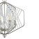Suspended Indigo, 12004/6p Nickel. 6x40W, E14, 500x500x505/1300 mm