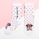 Set of socks "Minnie", Minnie Mouse 2 pairs, red/white color, 18-20 cm