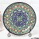 Largan Rishtan ceramics "Patterns", 28 cm, blue -blue pack