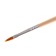 Nylon pile brush, flat, No. 3, wood handle