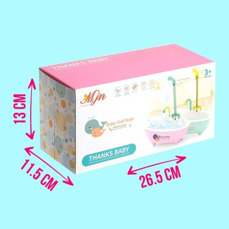 Toy "Bath for dolls", with a functional shower, color mix-4