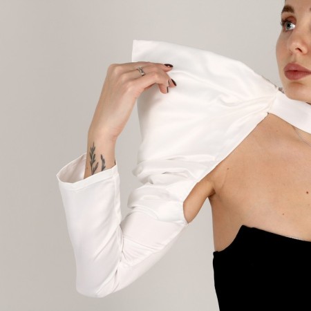 Carnival accessory - sleeve + voluminous shoulder, white color + surprise-3
