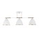 Causte "Donna" 3he27 40W white-gold 55x26 cm