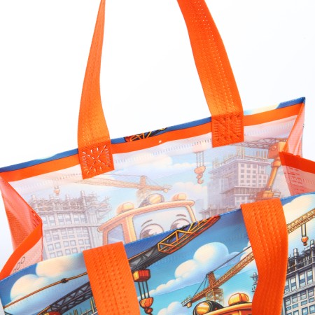 Bag children Tractor, 23*12*25, Department without lightning, Blue-2