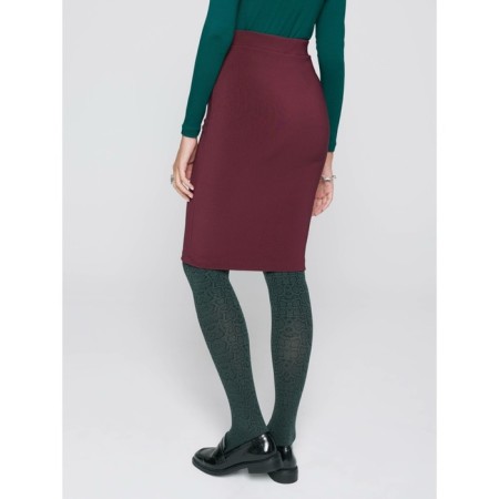 Women's skirt Prestige LONG, Size S, Graph Wine color-3