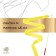 Ribbon for rhythmic gymnastics with a stick Grace Dance, 4 m, yellow color