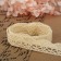 Knitted lace, 20 mm × 10 ± 1 m, beige color