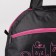 Sports bag with lightning, external pocket, black/pink color