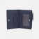 Women's wallet on the button, blue color