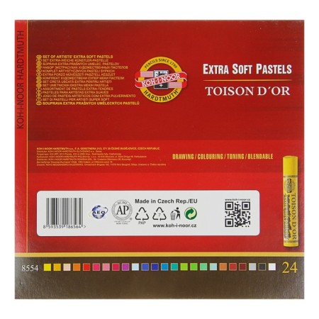 Pastel Toison d`or dry, soft art, 24 colors-1