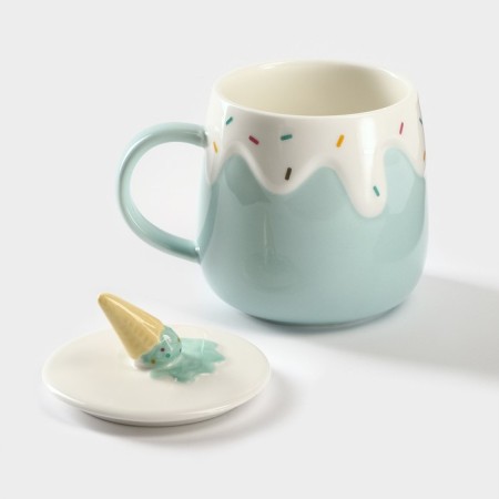 Ceramic mug "Delicate ice cream", 380 ml, color mix-1
