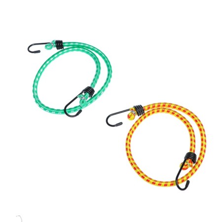 Elastic band for luggage mount Torso, 60 cm, D8 mm, metal hooks, mix, set 2 pcs-3