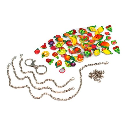 Set for creativity. Decoration from Paffe -resistance "Tropicanka" Bracelet - 2 pcs., Browler, necklace-2