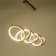 Lamp with DDD "Jasper" LED 80W 3000-6000k gold 105x25x24.5-124 cm