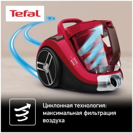 Vacuum cleaner Tefal TW4853EA, 550 W, 2.5 l, black/red-15