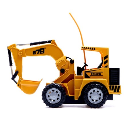 Excavator Radio -controlled "Builder", movable bucket, works from the battery-1