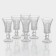 A set of glasses of glass "Ice Star", 35 ml, 10.5 × 5 cm, 6 pcs