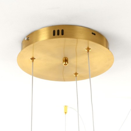 Semi-ring chandelier LED 120W brass 40-60-80x50cm Bayerlux-12