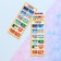 Bookmark-Memolar "English" Days, months, 6x18.4 cm