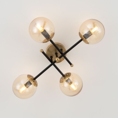 Ceiling chandelier Citilux "Pamela" CL144145, 4x40W, E14, colorful color-11