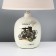 Table lamp with lampshade Risalux "Azzuro", E14, 40 W, brown, 23 × 23 × 45 cm