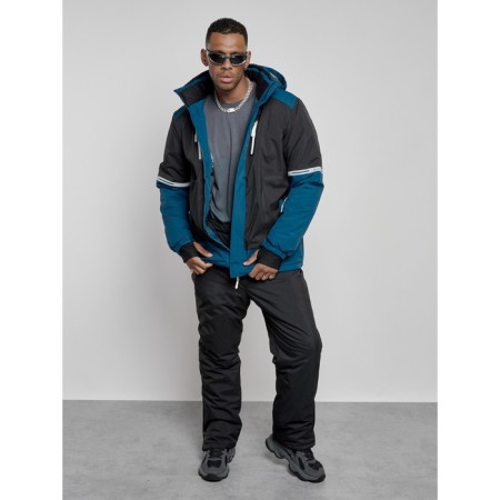 Male winter ski costume, size 48, black color-14