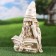 Garden figure "Smart Dwarf" Gray Stone, 18x15x29cm