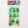 Stickers from felt "Christmas trees", 11 x 18.5 cm, 22 pcs