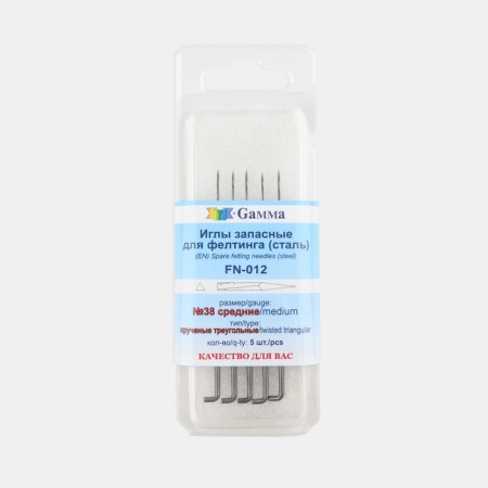 Fasting/felting needles No. 38, reserve, 5 pcs-2