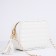 Bag Cross-Bodi with a zipper, white color