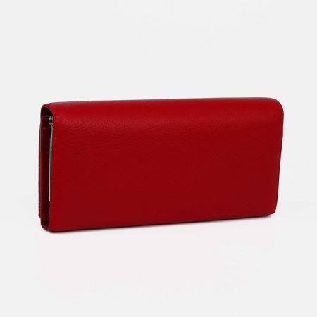 Women's wallet on magnets, burgundy color-1