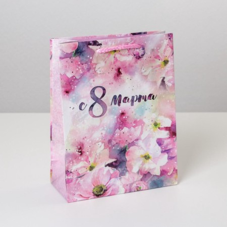 Package Gift Laminated Vertical, Packaging, “From March 8”, MS 18 x 23 x 8 cm-1