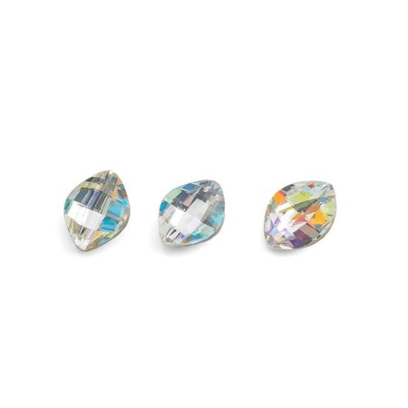 Rhinestones for TNL nail design "Big", transparent, 10 pcs
