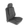 Protective cape for children's car seats, 95 x 44 cm, oxford glassy, ​​gray
