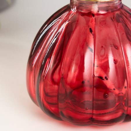 Kerosene lamp decorative "ALLADIN" red 8*8*20 cm Risalux-4