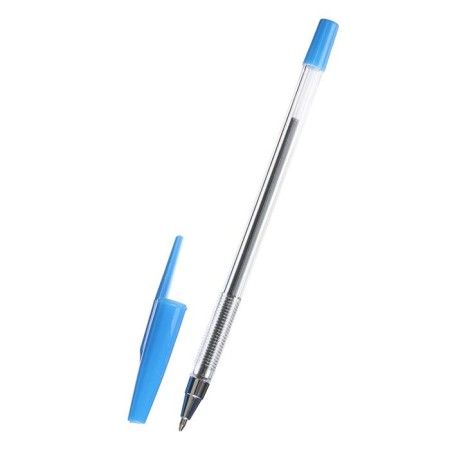 Ballic handle, 0.5 mm, blue rod, transparent case, with a transparent holder-1