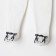 Nursery sliders, white color, height 68 cm