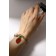 Bracelet "Arbuzik" pearls, colored in silver, l = 16 cm